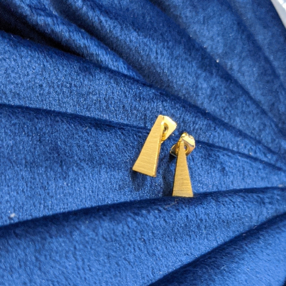 From St Xavier Gold Triangle Earrings